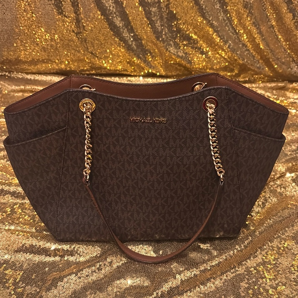 Michael Kors Jet Set Travel Large Chain shoulder Bag like new